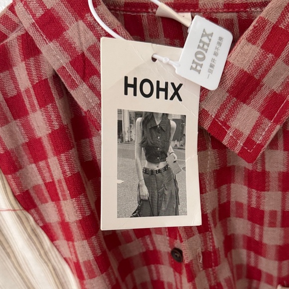 Women’s Multicolor Patchwork Casual Shirt - Picture 9 of 9